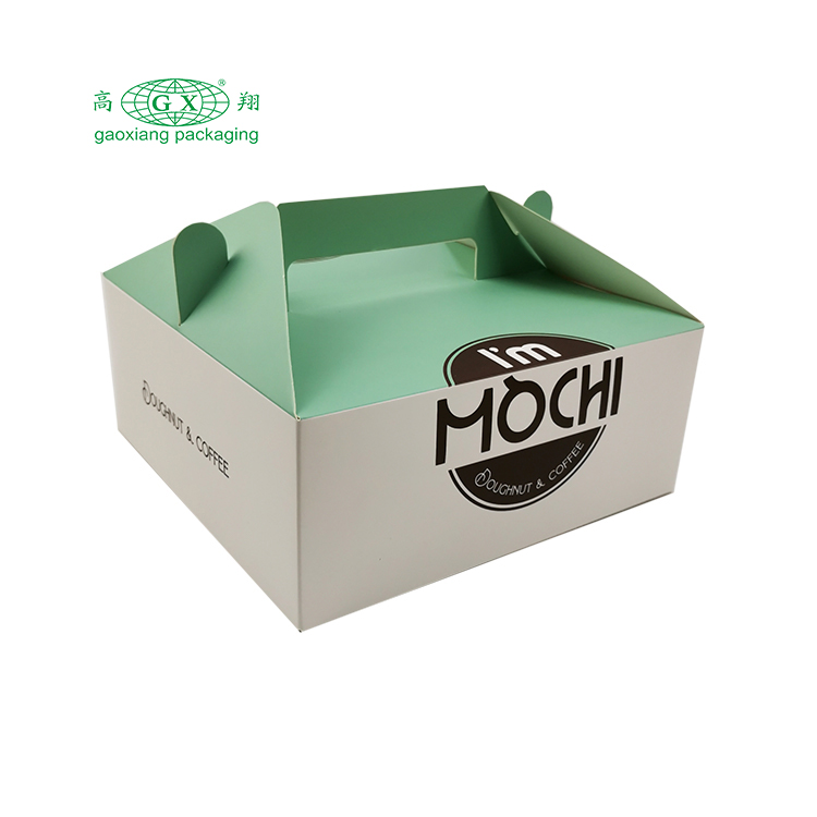 핸들 도매 sencai 사용자 정의 인쇄 베이커리 도넛 종이 상자