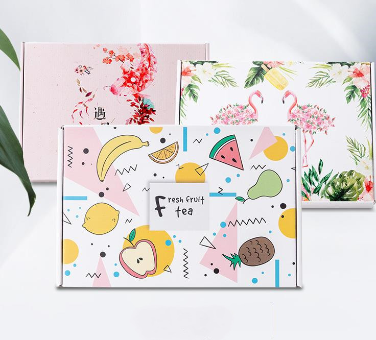 뜨거운 판매 멋진 사용자 정의 인쇄 골판지 포장 의류 배송 종이 선물 상자 맞춤 상자