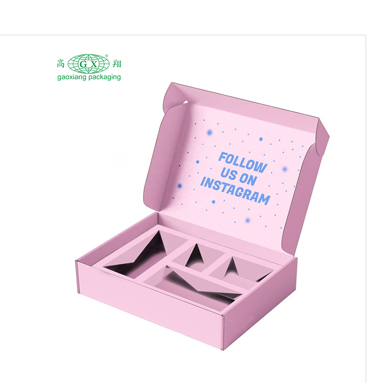 사용자 정의 인쇄 전자 상거래 우편 화장품 메이크업 뷰티 박스 선물 의류 포장 골판지 배송 상자 사용자 정의 로고 홍보 상자