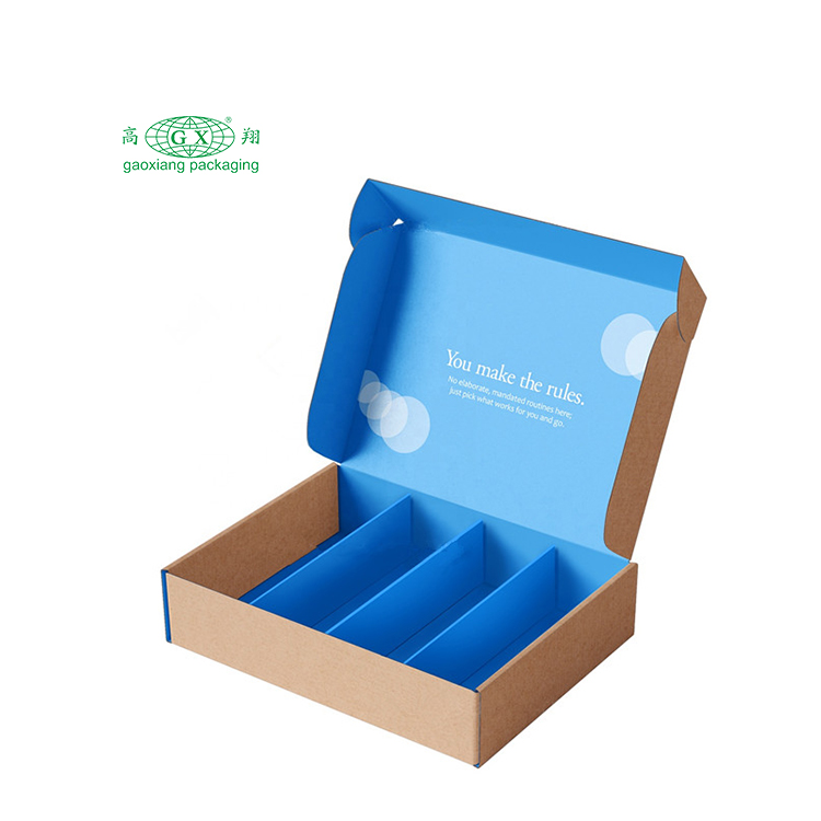 사용자 정의 인쇄 전자 상거래 우편 화장품 메이크업 뷰티 박스 선물 의류 포장 골판지 배송 상자 사용자 정의 로고 홍보 상자