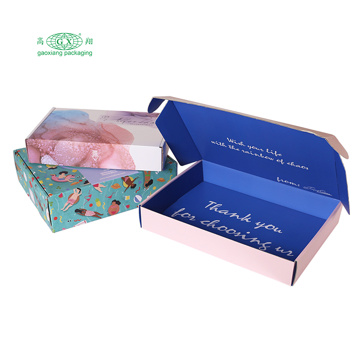 주문 로고를 가진 내복 skincare 아름다움 의류 패킹 우송자 boxycharm 골판지는 개인화된 상자를 인쇄했습니다