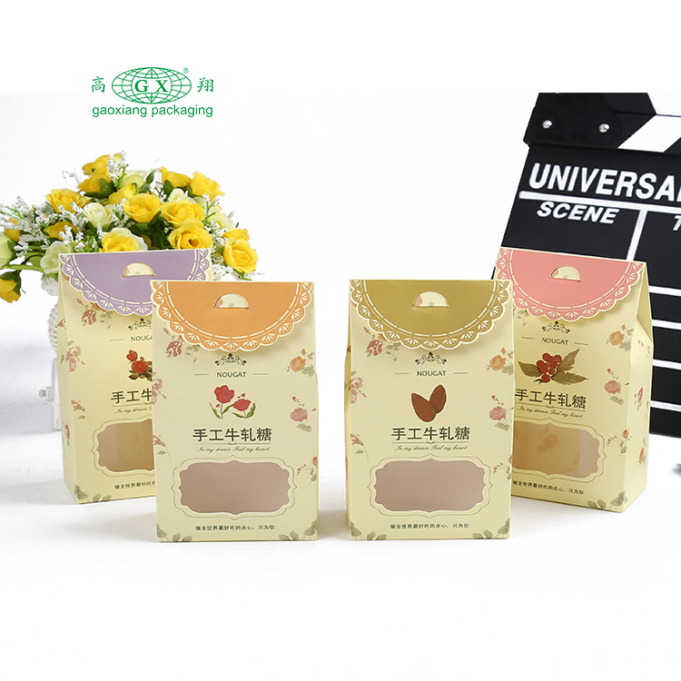 창을 가진 주문 candynutschocolatebiscuit 포장 종이상자