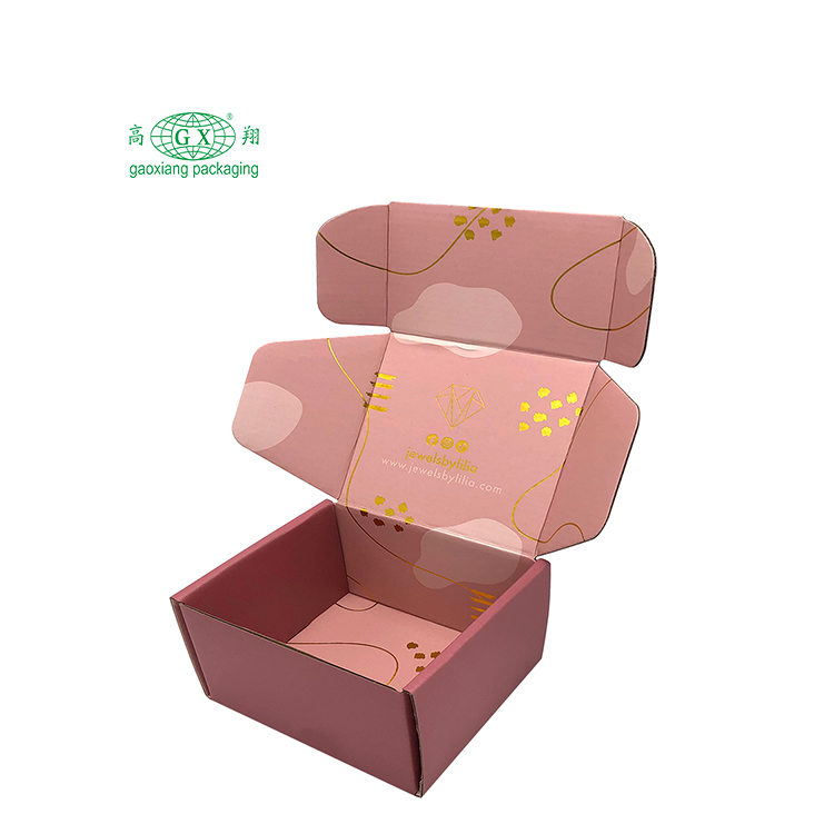 사용자 정의 로고 럭셔리 작은 목걸이 반지 귀걸이 배송 상자 보석 포장에 대 한 골판지 우편물 우편물 보석 배송 상자