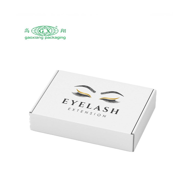 주문 로고 foldable 골판지 선박 우송자 상자 의복 선물 상자 복장 속눈섭 포장 종이상자
