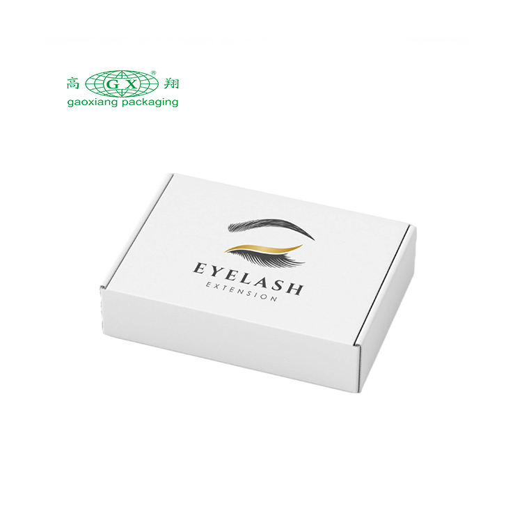 주문 로고 foldable 골판지 선박 우송자 상자 의복 선물 상자 복장 속눈섭 포장 종이상자